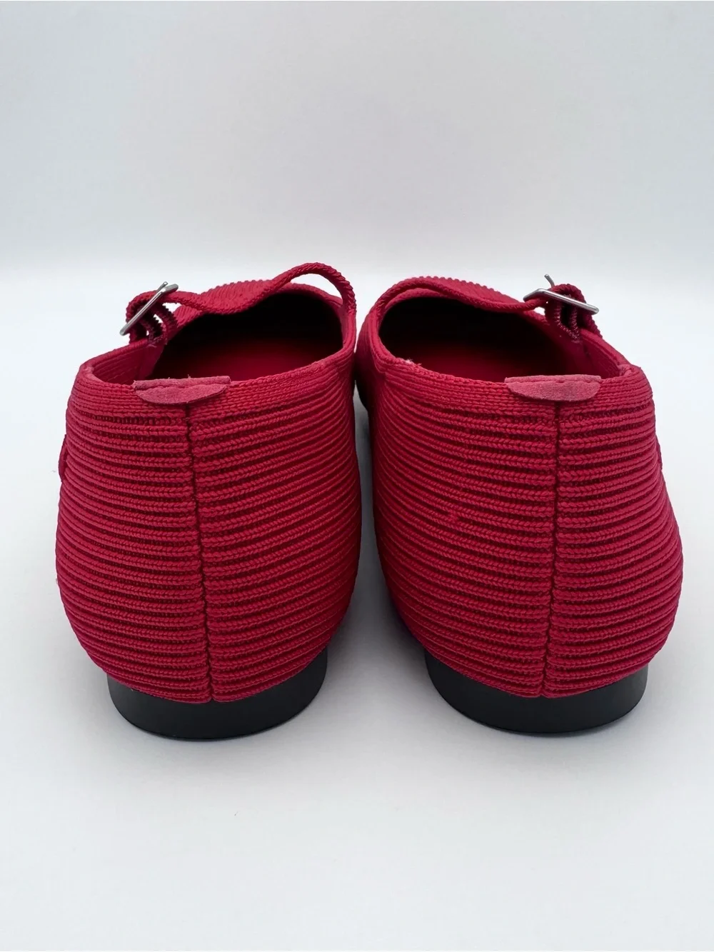 VIVAIA Margot Mary Jane Flats Ruby Red Square Toe Women EU 40 US 8.5-9 VGUC - Picture 4 of 8